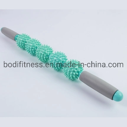 Hot Sale Wholesale Yoga Stick Spiky Ball Hedgehog Ball Relax Muscle Roller Massage Stick