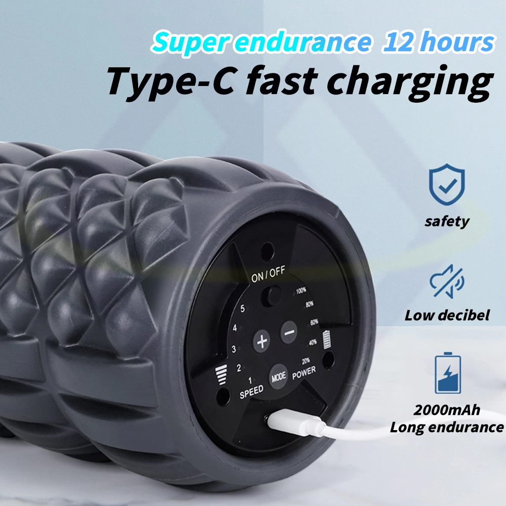 Electric Muscle Massage Environmental Protection Home Gym Sports Equipment Yoga Roller Foam Roller