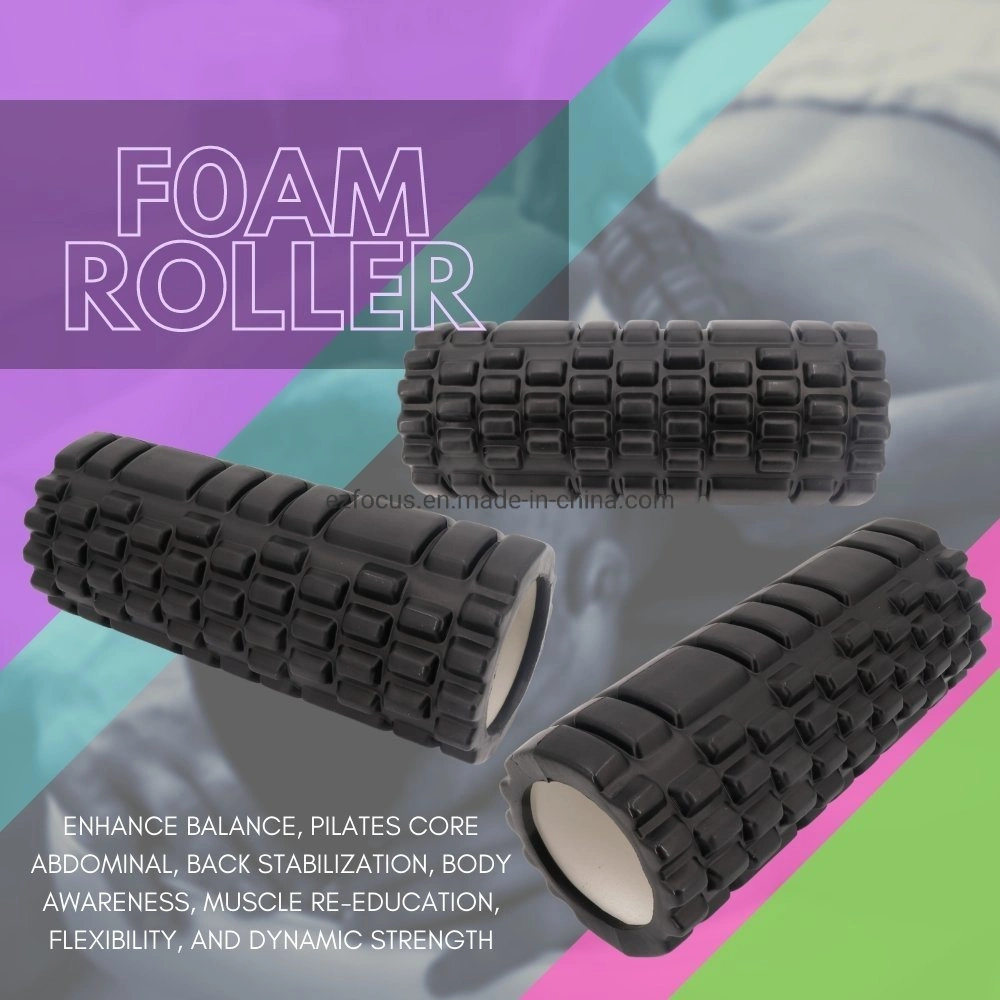 Exercise Muscle Foam Roller for Deep Tissue Massage, Physical Therapy, Pain Relief, Yoga, Pilates Bl14468