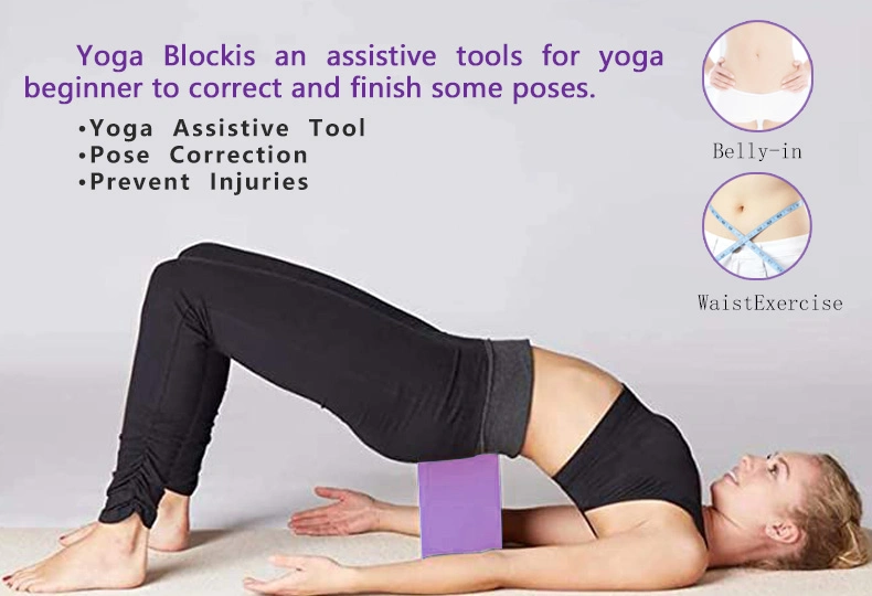 High Quality Yoga Brick EVA Yoga Block Foam Fitness Gym Set Custom Logo EVA Yoga Blocks