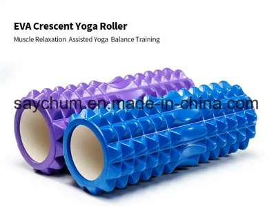 33 x 13 cm Yoga-Blöcke aus EVA-Schaum, halbmondförmiger Yoga-Roller, Massage, Pilates, Fitness, Physiotherapie, Rehabilitation