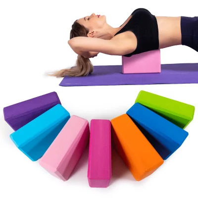 Unterstützender Yoga-Block aus latexfreiem EVA-Schaum mit weicher, rutschfester Oberfläche für Yoga-Pilates-Meditation