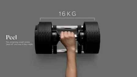 Neue multifunktionale verstellbare Hantel 20 kg-32 kg-80 lb Kraftgeräte, kommerzielle Fitnessgeräte