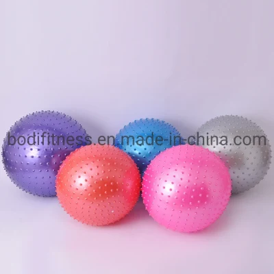 Naturkautschuk-Fitness-PVC-Stachel-Yoga-Massageball für Fitnessstudio, Massage, Yoga-Ball