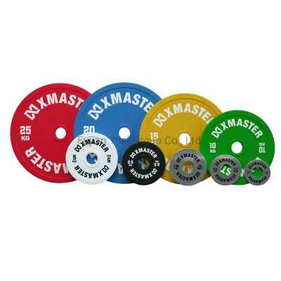 Xmaster Color Free Weight kalibrierte Powerlifting-Platte aus Stahl für Langhanteln